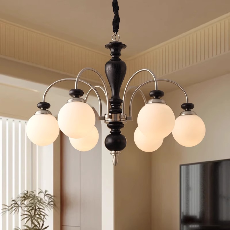 Medieval style study and restaurant chandelier