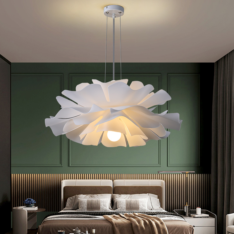 Nordic Simple White Flower Shape Ceiling Light-labpiecesign