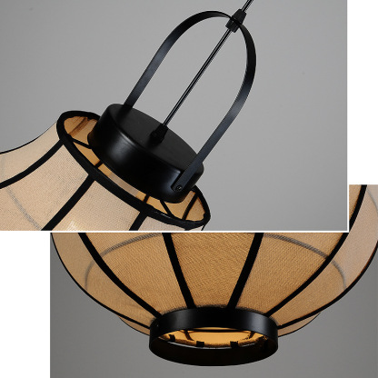 Southeast Asian Style Metal Bracket Pendant Lighting-labpiecesign