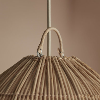 Boho Style Ceiling Pendant Light Wicker Rattan Pendant Lamp Shades