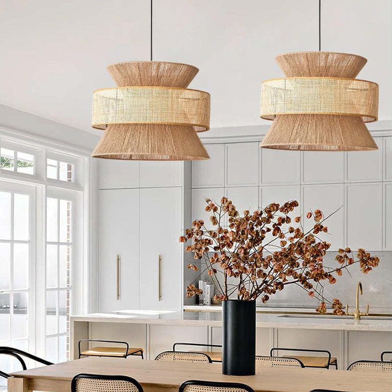 Rattan Bamboo Pendant Lamp-labpiecesign