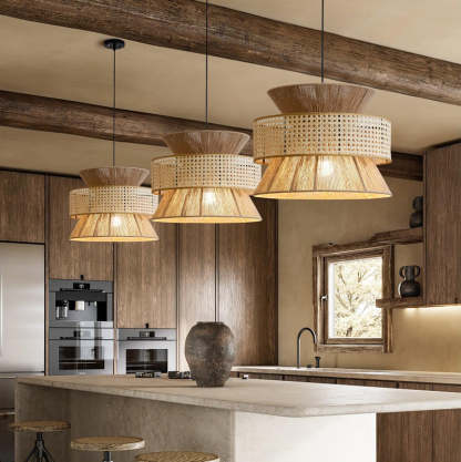 Rattan Bamboo Pendant Lamp-labpiecesign