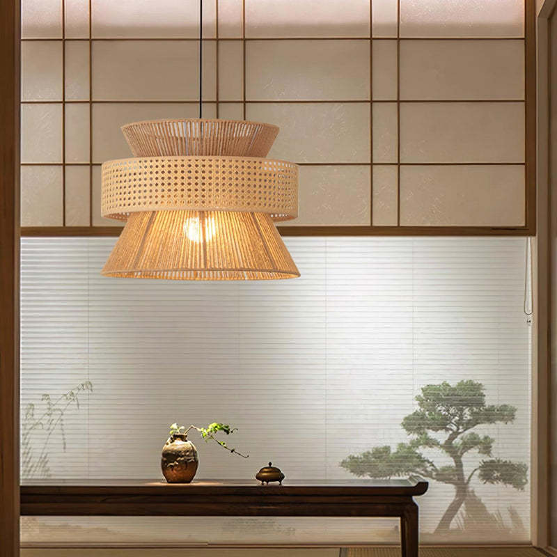 Rattan Bamboo Pendant Lamp-labpiecesign