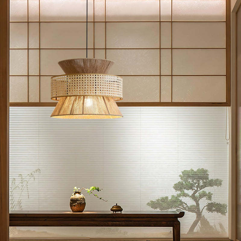 Rattan Bamboo Pendant Lamp-labpiecesign