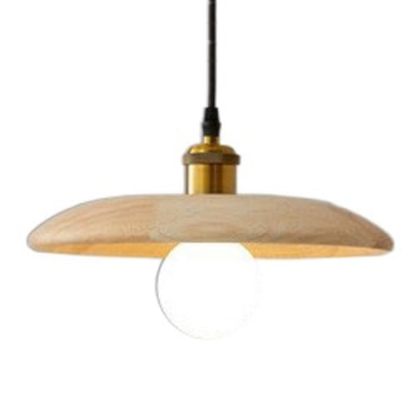 Retro Solid Wood Pendant Light-labpiecesign
