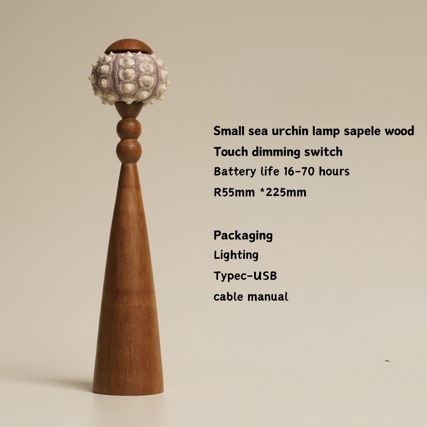 Antique sea urchin lamp atmosphere lamp decorative lamp