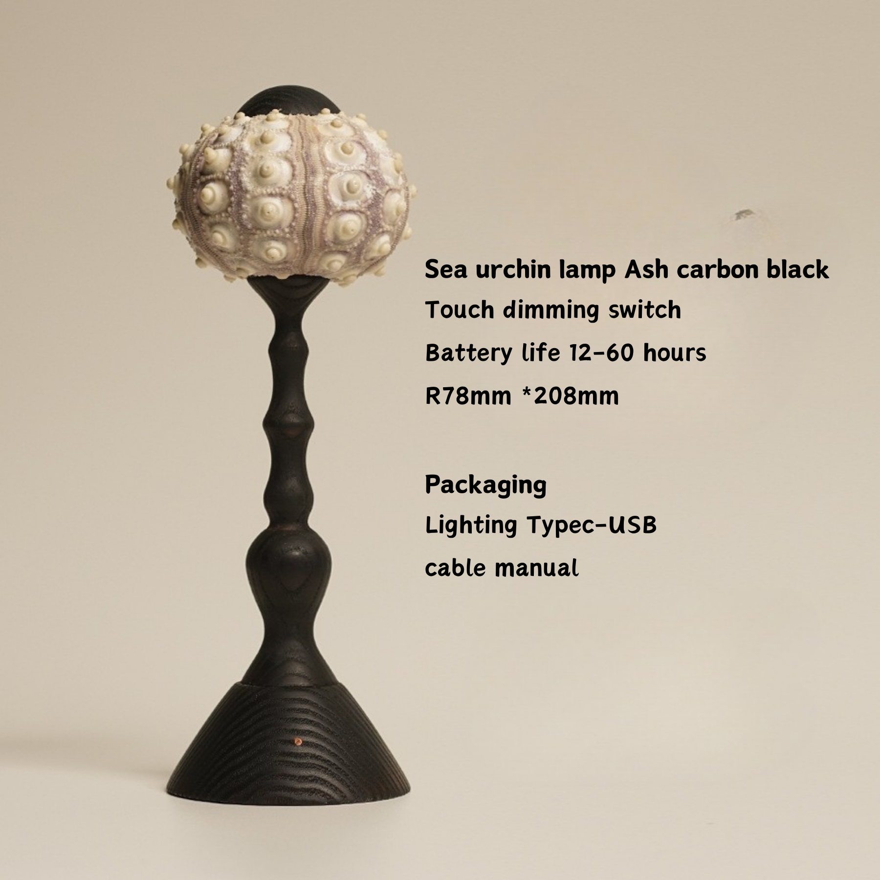 Antique sea urchin lamp atmosphere lamp decorative lamp