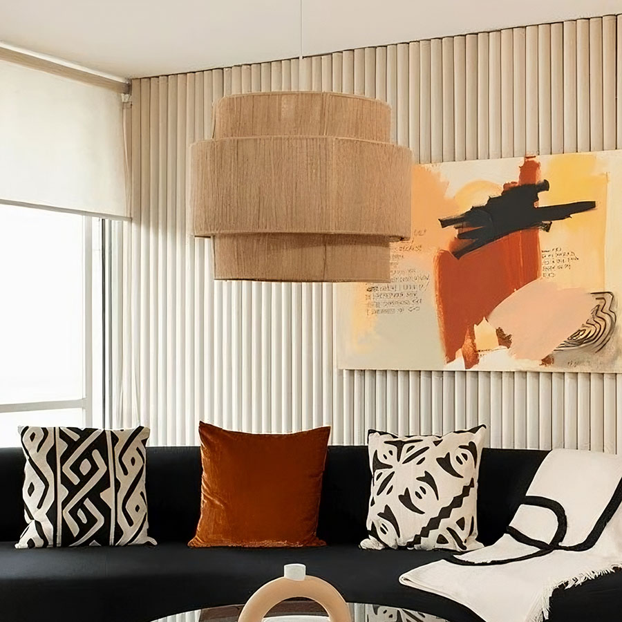 Rotate Hemp Rope Hanging Light Bohemian Furniture Light-labpiecesign
