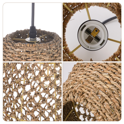 Pastoral style hemp rope pendant light-labpiecesign