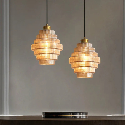 Antique Brass Bottle Shade Pendant Light-labpiecesign