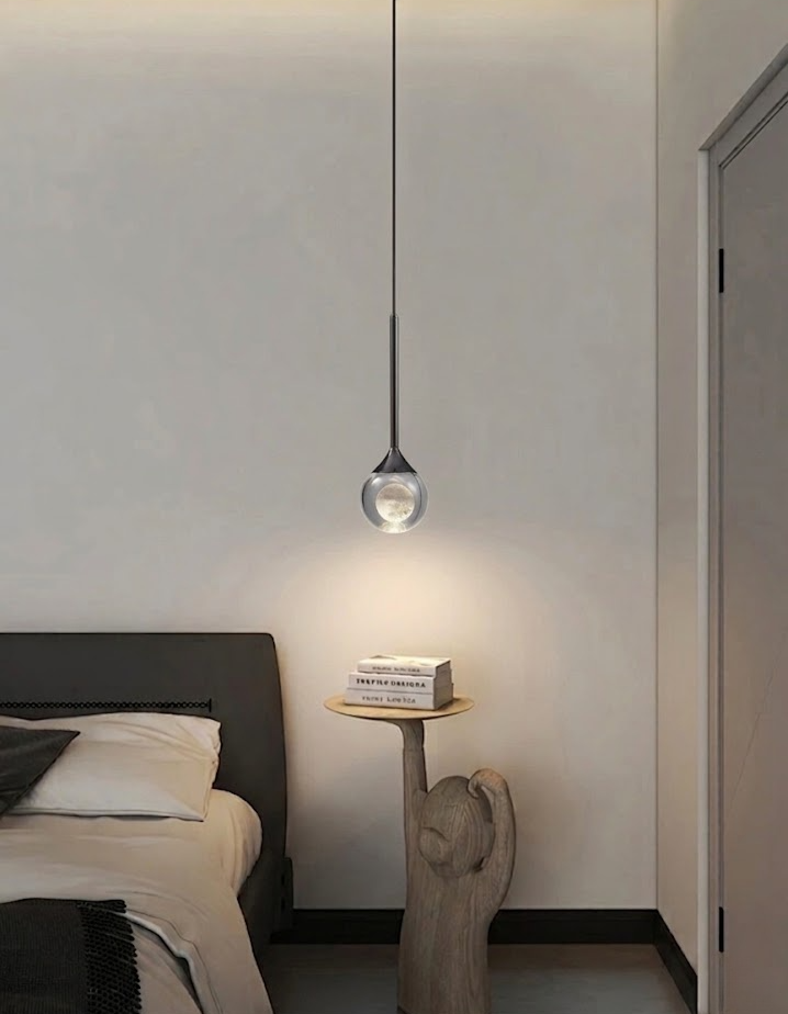 Modern Black LED Pendant Light for Dining Room