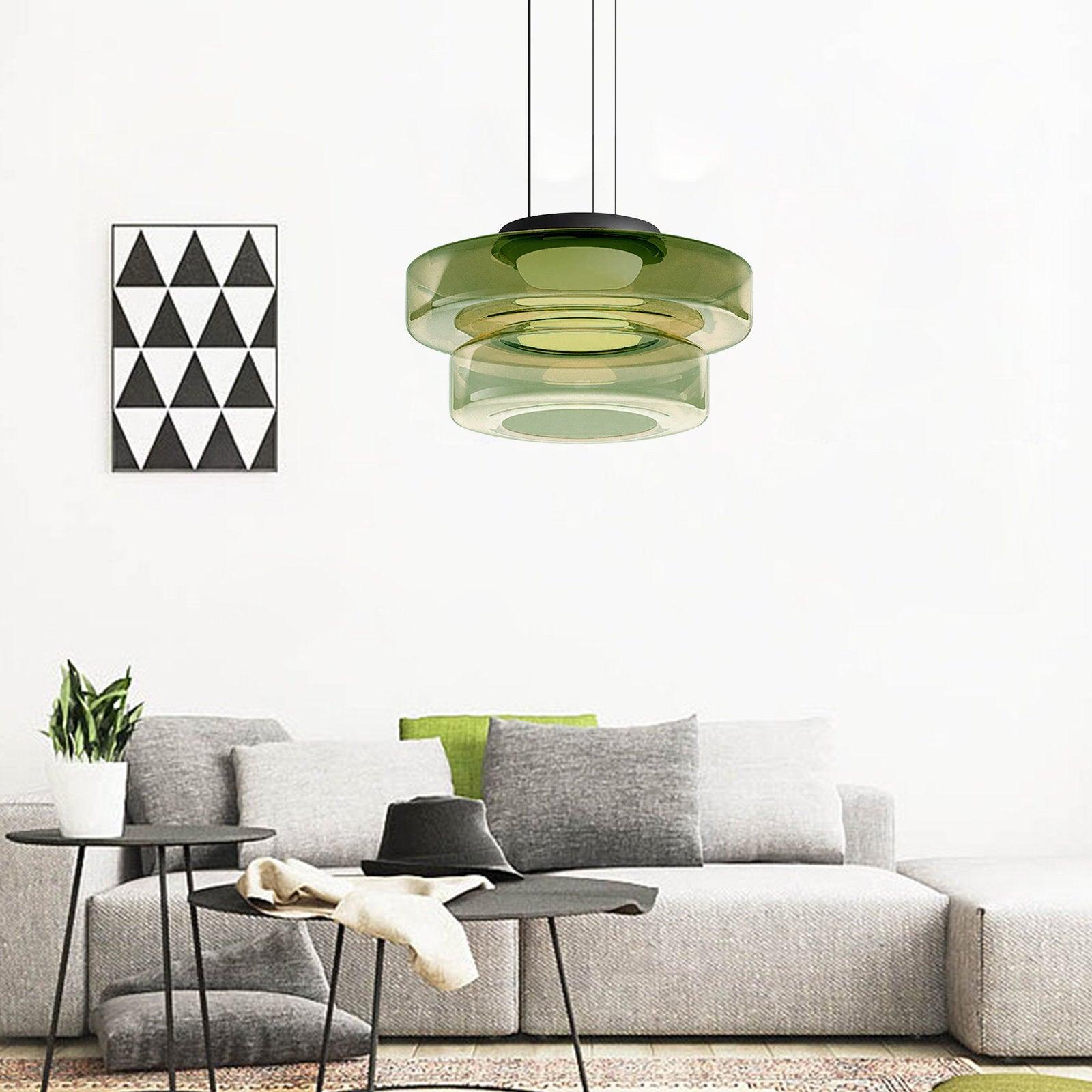Nordic Creative Clear Tinted Glass Pendant Lighting