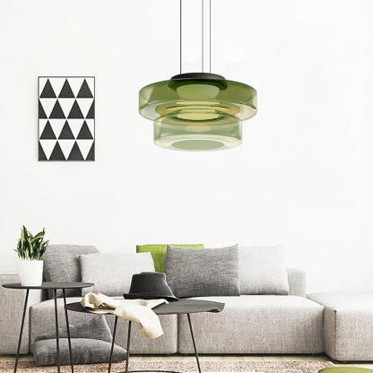 Nordic Creative Clear Tinted Glass Pendant Lighting