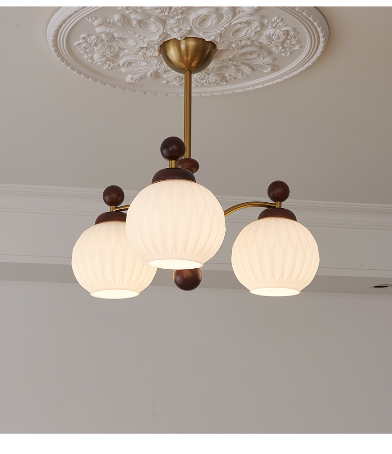 Creative French Living Room Chandelier Full Spectrum Dining Room Light Vintage Bedroom Lamp