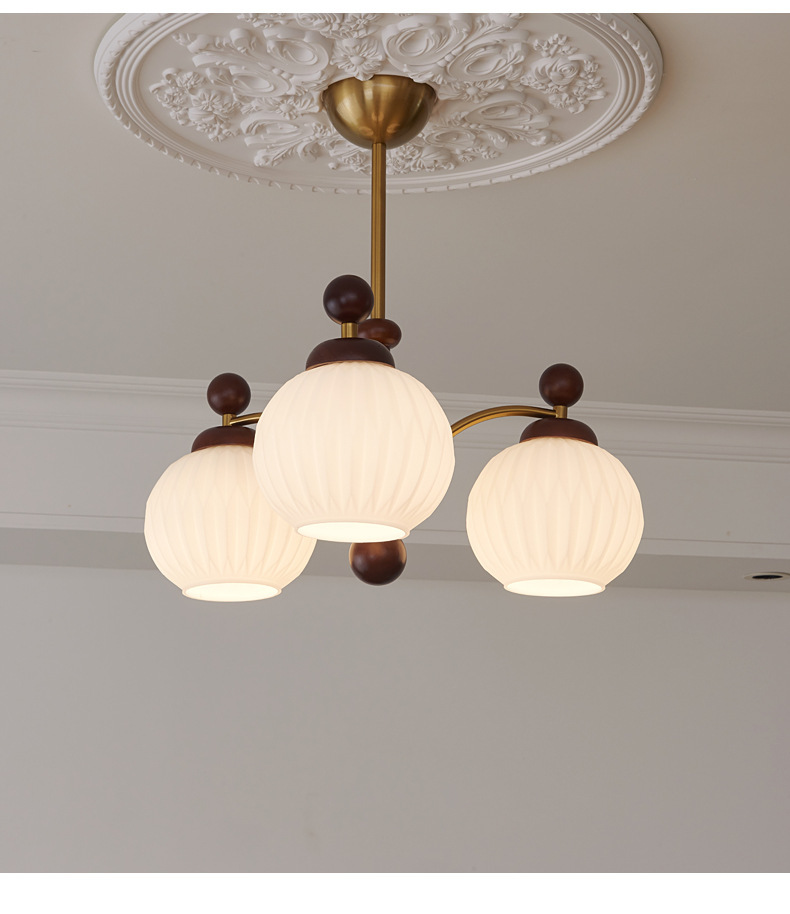 Creative French Living Room Chandelier Full Spectrum Dining Room Light Vintage Bedroom Lamp