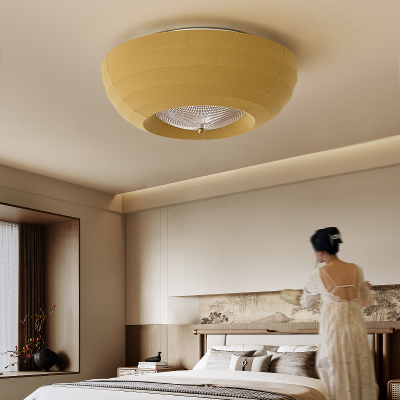 Vintage Fabric Ceiling Light for Bedroom