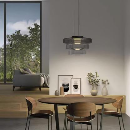 Nordic Creative Clear Tinted Glass Pendant Lighting