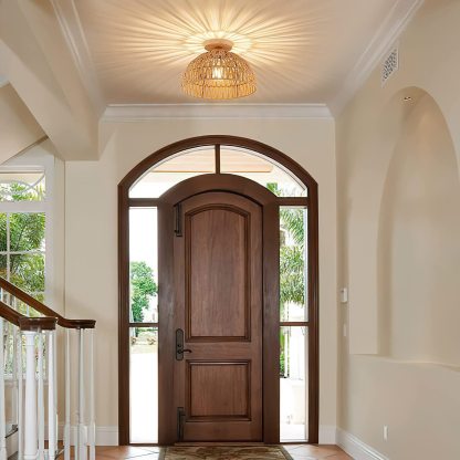 Wooden hemp rope ceiling ceiling light corridor country aisle light-labpiecesign