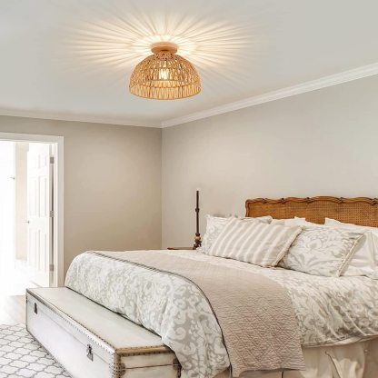 Wooden hemp rope ceiling ceiling light corridor country aisle light-labpiecesign