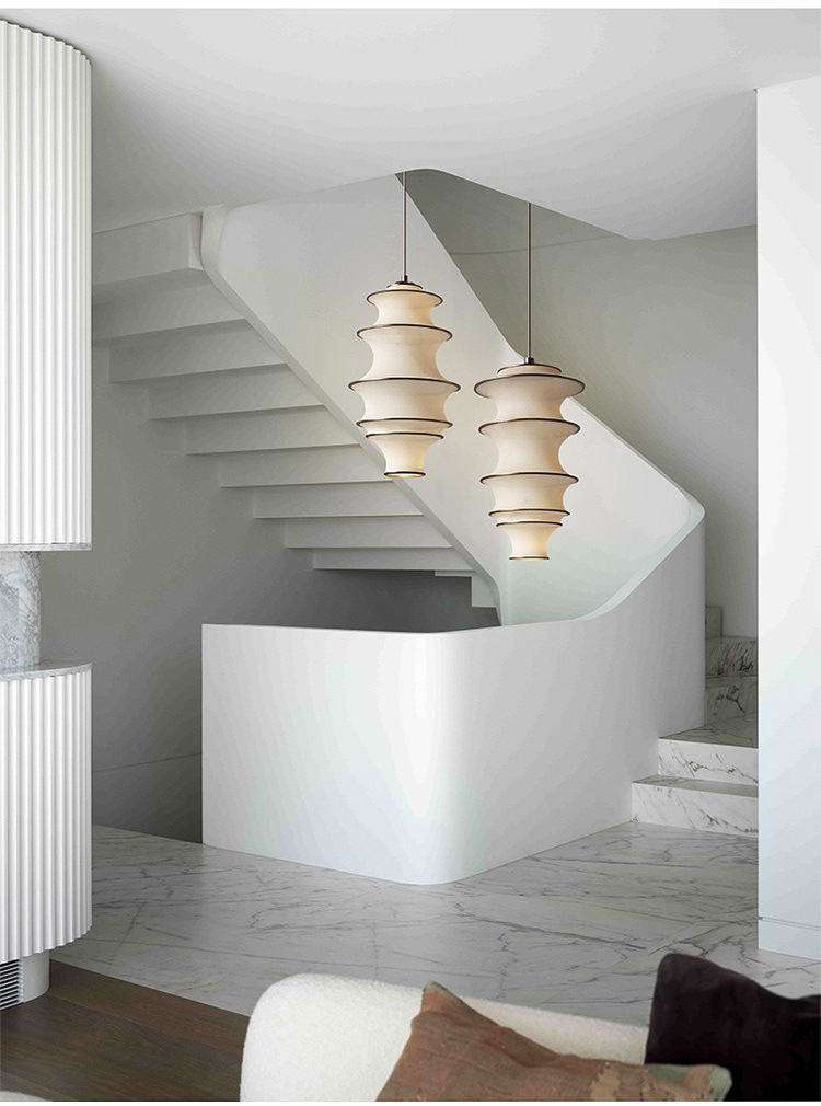 Japanese Design Wabi-sabi Fabric Pendant Lights -labpiecesign