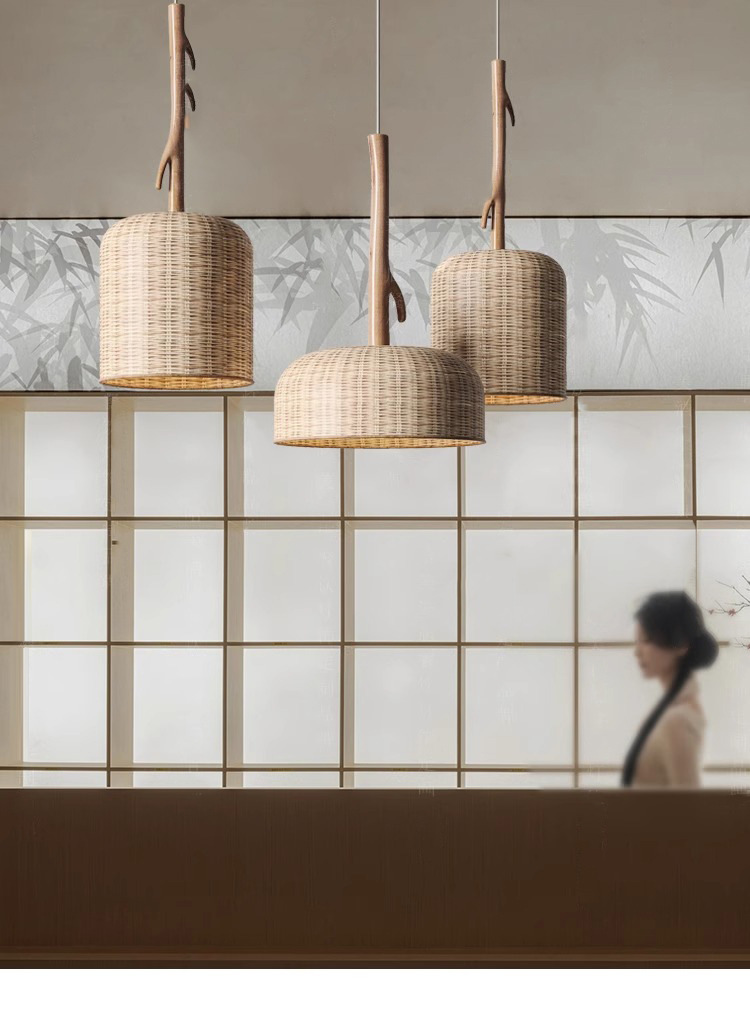 Retro wabi-sabi style art pendant light-labpiecesign