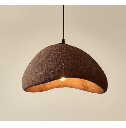 Brown-red resin wabi-sabi chandelier-labpiecesign