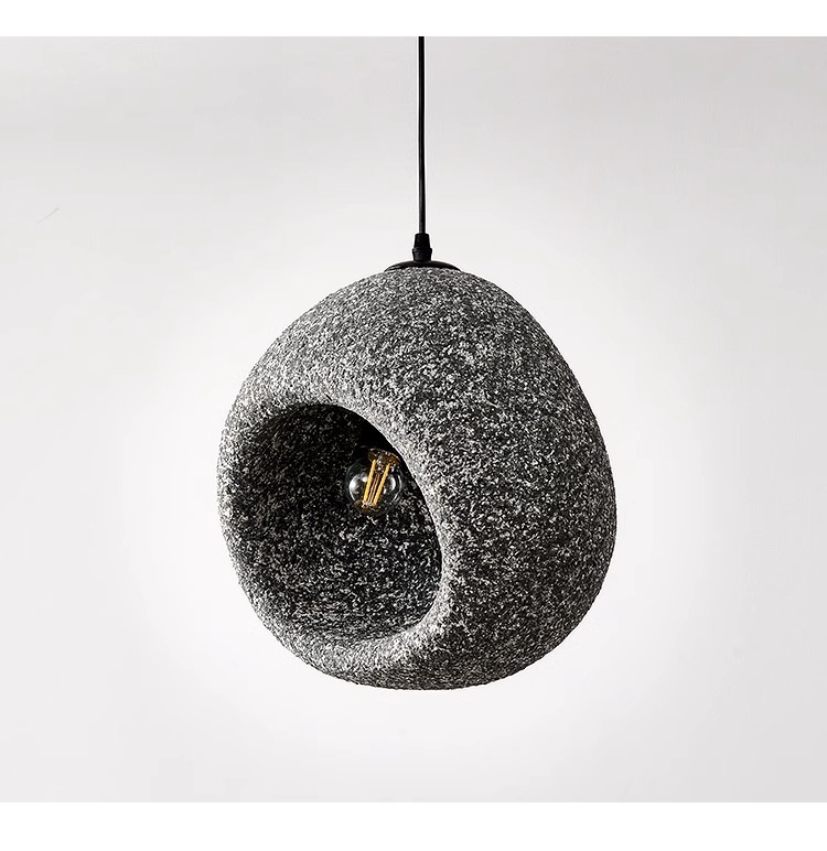 Wabi-sabi style chandelier retro bedside small pendant light-labpiecesign