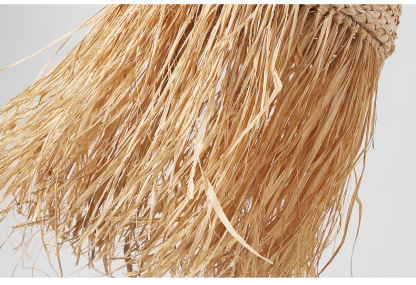 Pastoral style creative raffia straw hanging light shade-labpiecesign