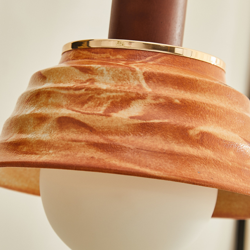 Retro Ceramic Pendant Lamp for Bedside
