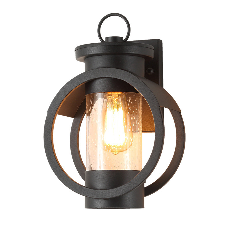 American Retro Outdoor Wall Lamp for Balcony and Corridor, Waterproof Wall Light