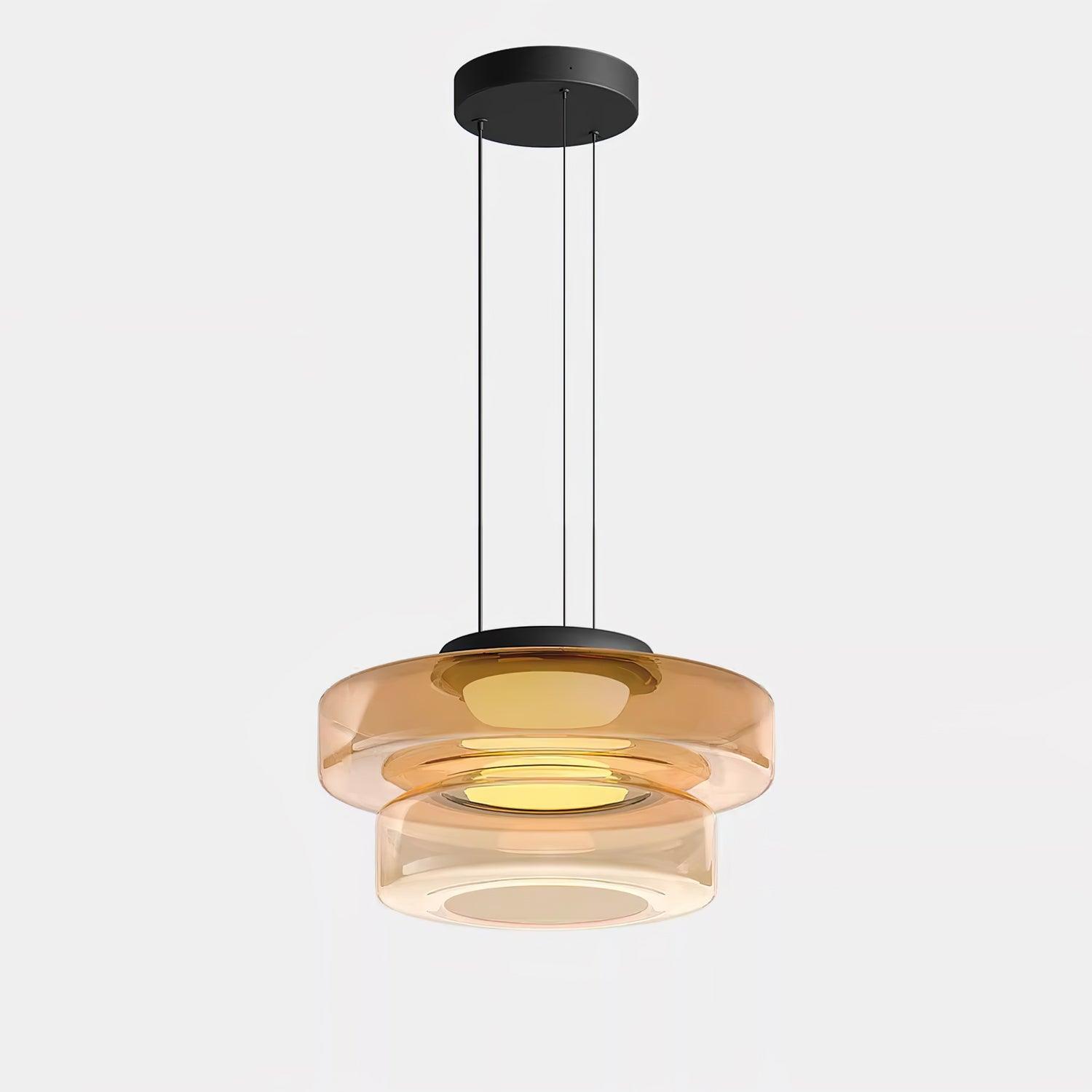 Nordic Creative Clear Tinted Glass Pendant Lighting