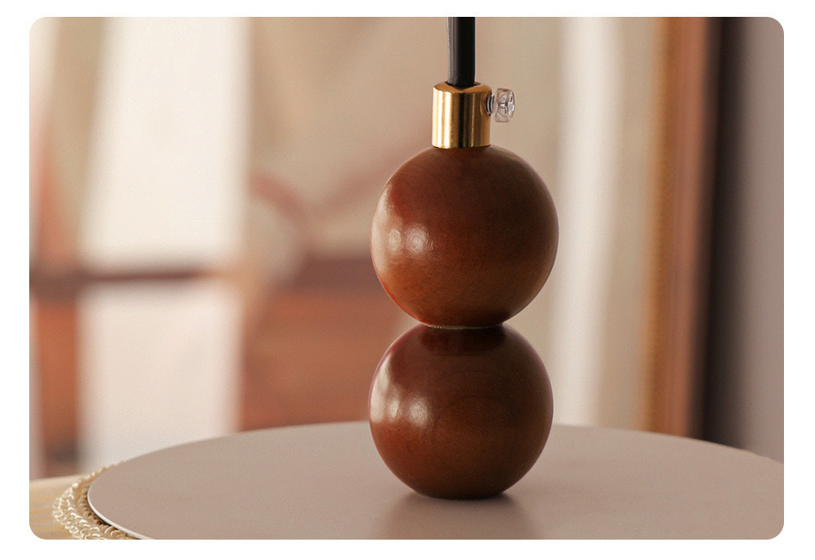 Vintage French Fabric Pendant Lamp