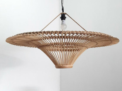 Wabi-sabi Japanese style  Pendant Light Rattan Ceiling Lampshade-labpiecesign