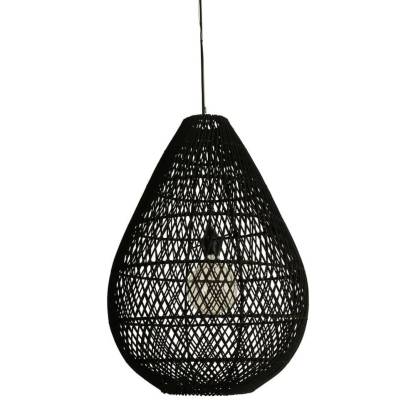Rattan lamp drop, handmade rattan, ceiling lamp rattan, nature,black rattan-labpiecesign