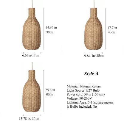 Warm Light Wicker Pendant Lamp,Kitchen Island Lamp,Housewarming Gift-labpiecesign