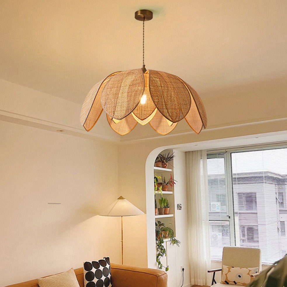 Woven Rattan Lampshade Rattan Pendant Light