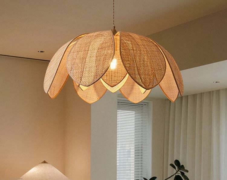 Woven Rattan Lampshade Rattan Pendant Light-labpiecesign