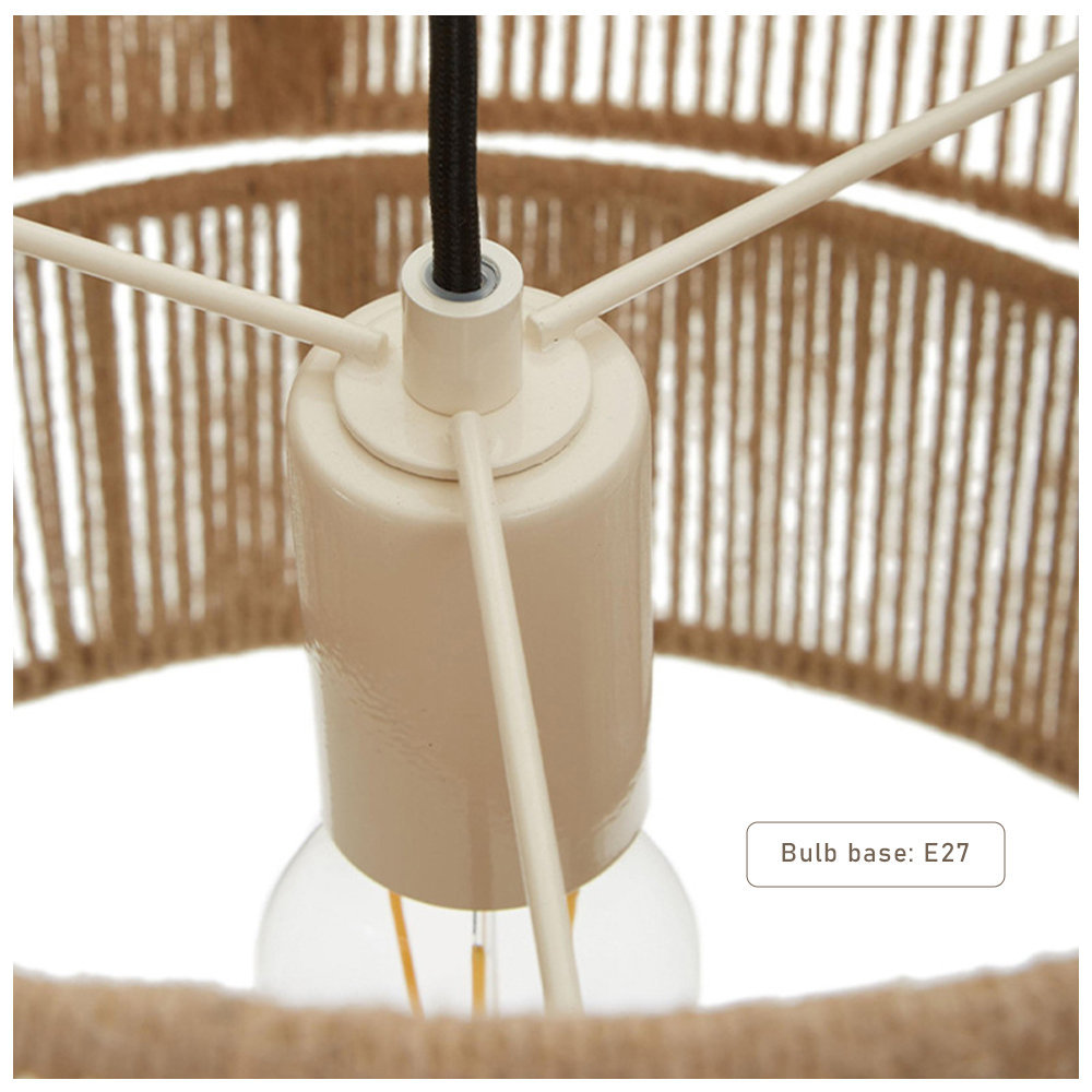 Rotate Hemp Rope Hanging Light Bohemian Furniture Light-labpiecesign