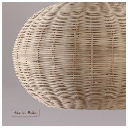 Warm Light Wicker Pendant Lamp,Kitchen Island Lamp,Housewarming Gift-labpiecesign