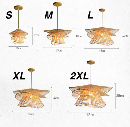 Vintage Bamboo Island Pendant Light -labpiecesign