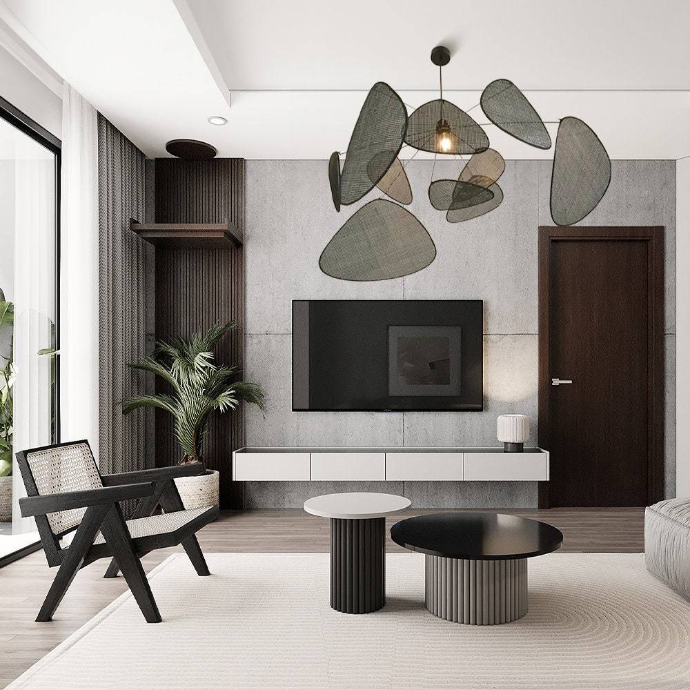 Japanese Rattan Hanging Light Retro Light Fixture-labpiecesign