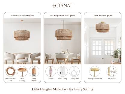 Shiloh Rattan Pendant Light - Bohemian Lampshade, Rattan Light Fixture-labpiecesign