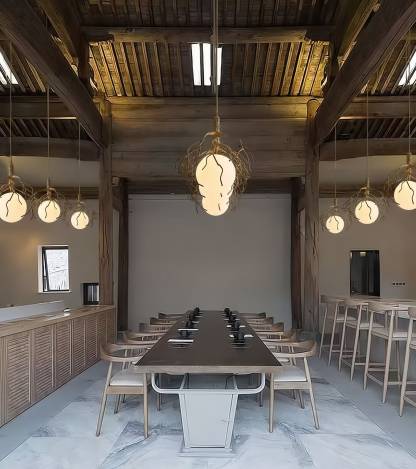 Tree Branch Chandelier Moon Art Pendant Light for Home and Coffee Shop Ambiance-labpiecesign