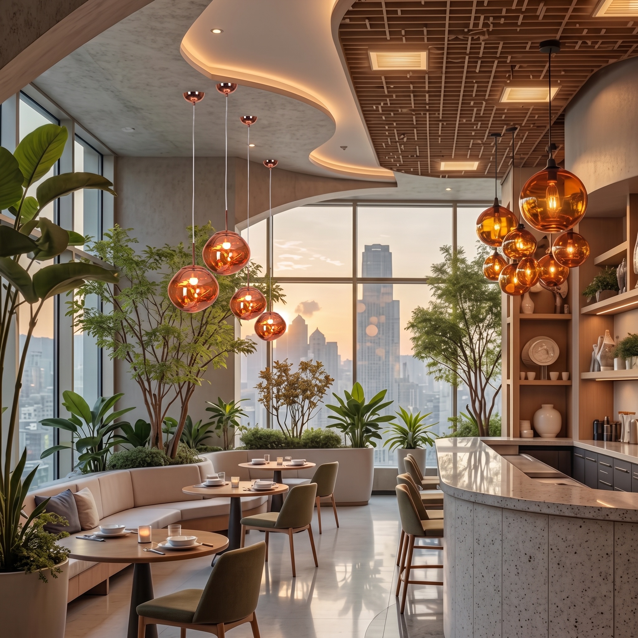 Cafes and resturants