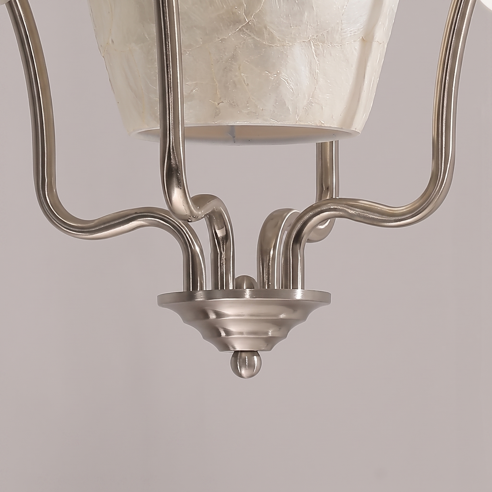 Vintage Lantern Shell Pendant Light Elegant Hanging Ceiling Light for Kitchen Island Dining Room Entryway