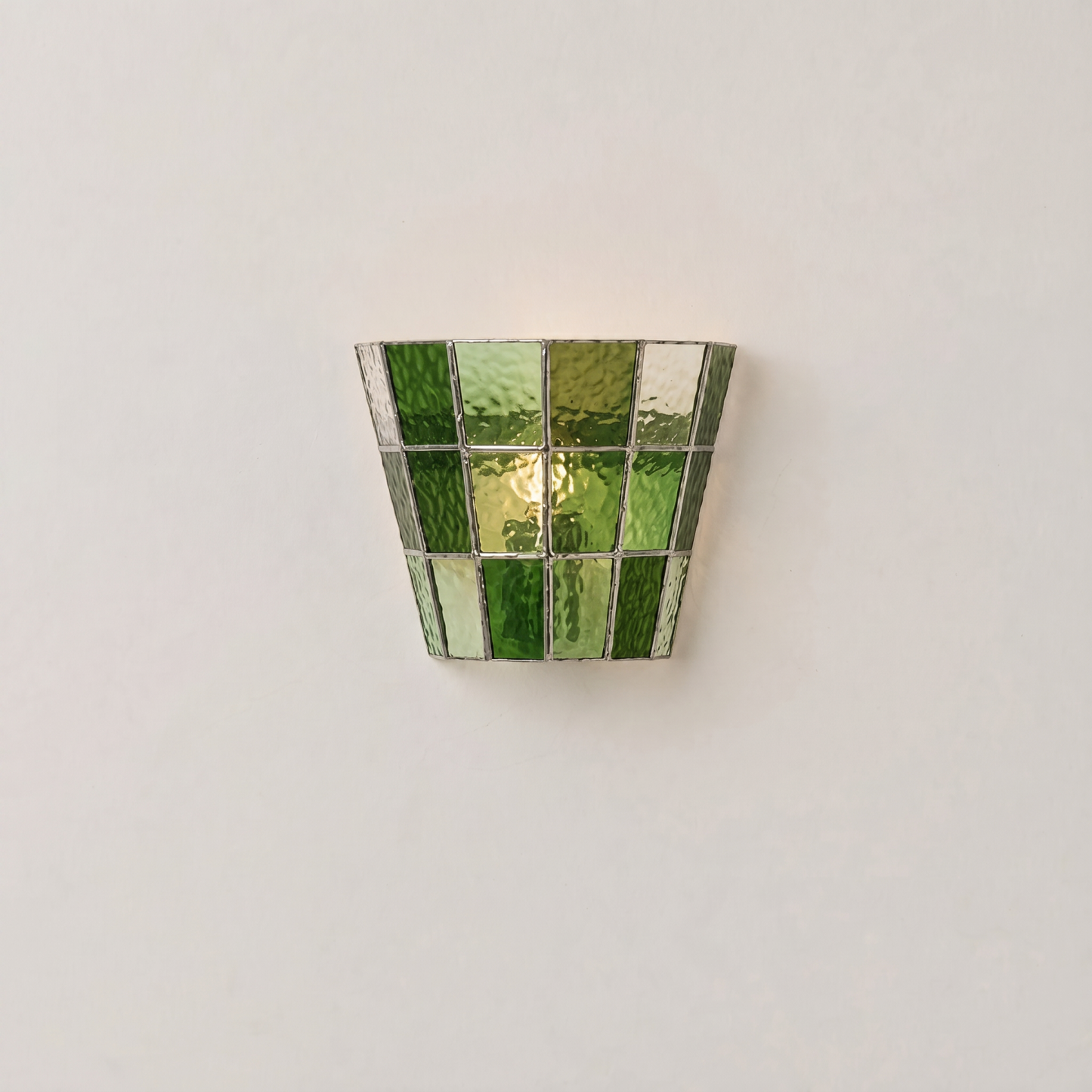 Vintage American Style Ribbed Glass Wall Sconce for Bedroom Hallway