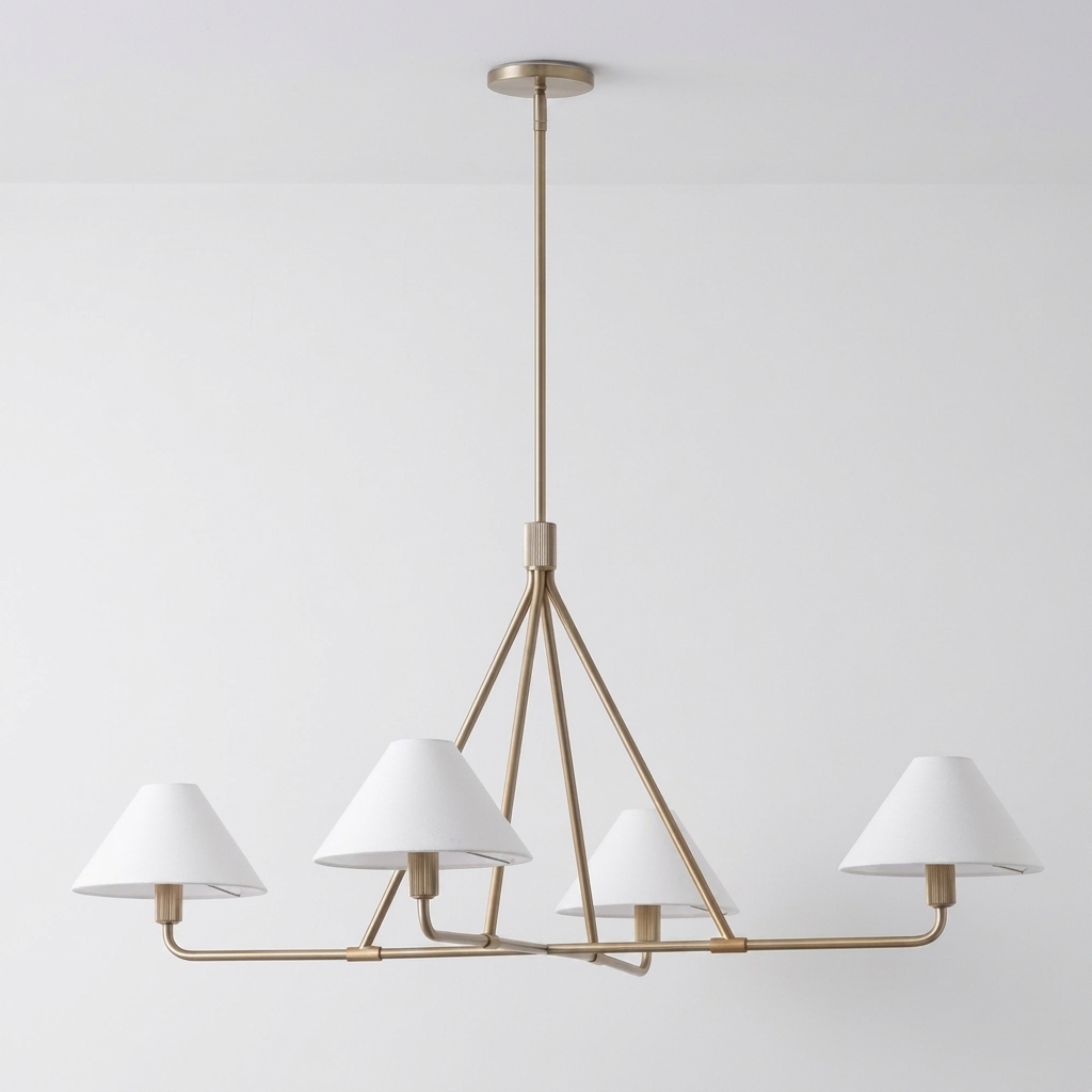 Modern Minimalist Multi Light Chandelier for  Dining Room Living Room