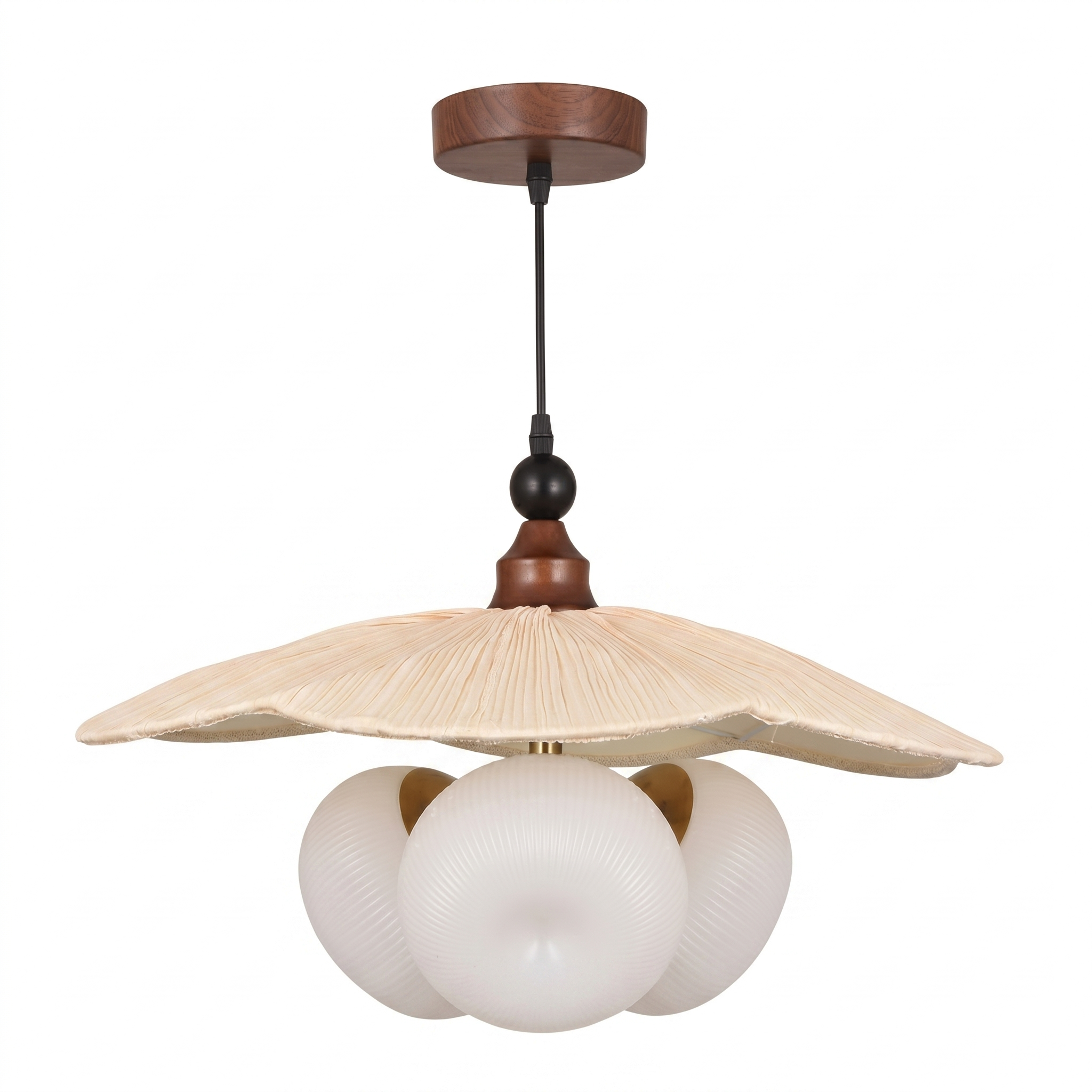 Creative French Vintage Fabric Pendant Light for Dining Room