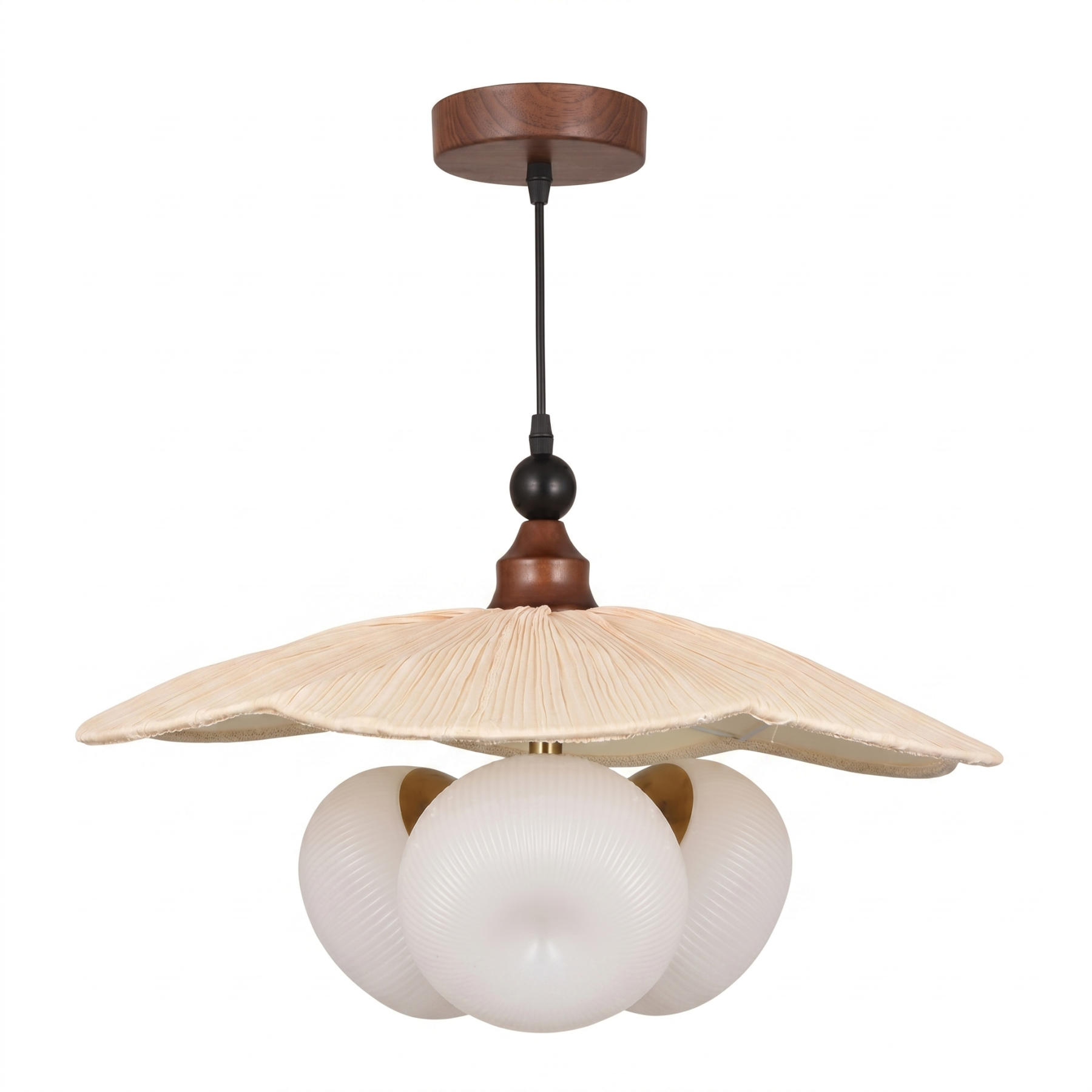 Creative French Vintage Fabric Pendant Light for Dining Room