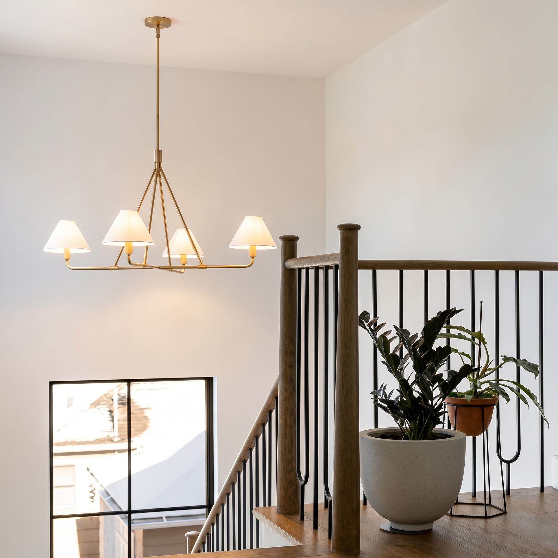 Modern Minimalist Multi Light Chandelier for  Dining Room Living Room